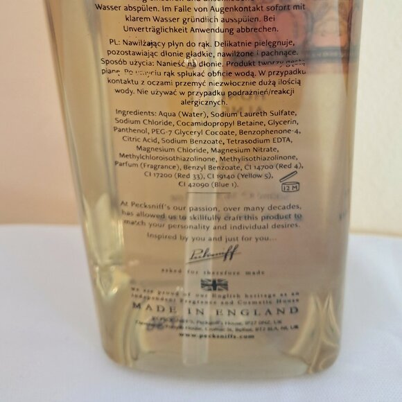 Pecksniff's  England Honey and Almond Luxury Moisturizing Handwash. - Picture 7 of 8